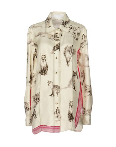 Celine Patterned Shirts & Blouses In Ivory | ModeSens