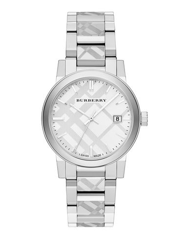 burberry check stamped bracelet watch 38mm