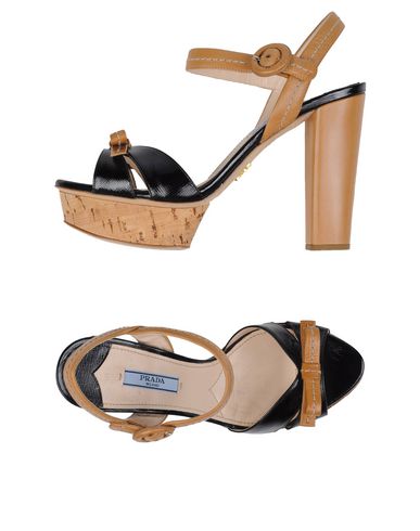 PRADA Sandals, Black | ModeSens