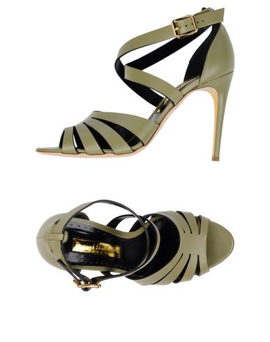 Rupert Sanderson Sandals, Military Green | ModeSens