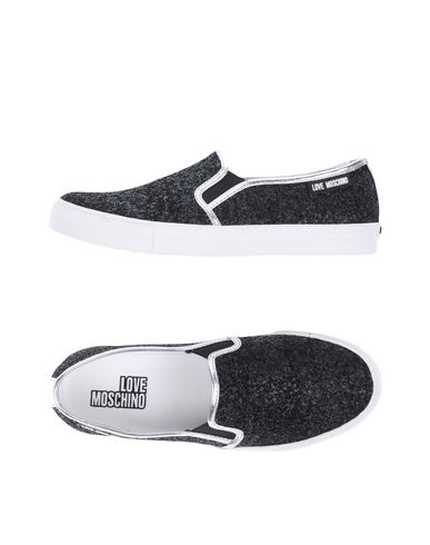 love moschino embellished trainer in black