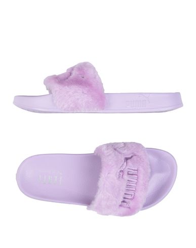 purple fenty slides