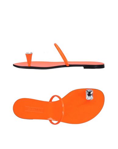 womens orange flip flops