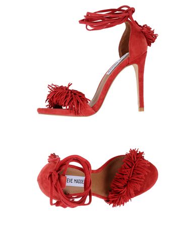 steve madden red flat sandals