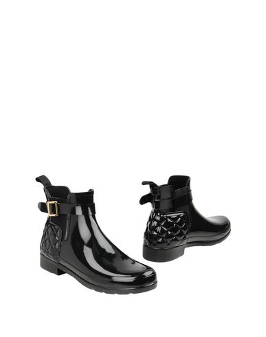 hunter leather ankle boots