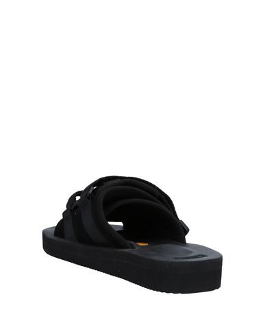 Shop Suicoke Man Sandals Black Size 9 Leather
