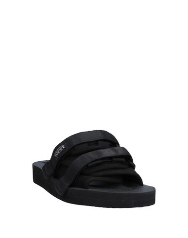 Shop Suicoke Man Sandals Black Size 9 Leather