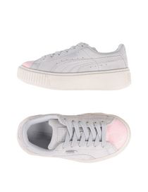 puma basket heart bambino rose