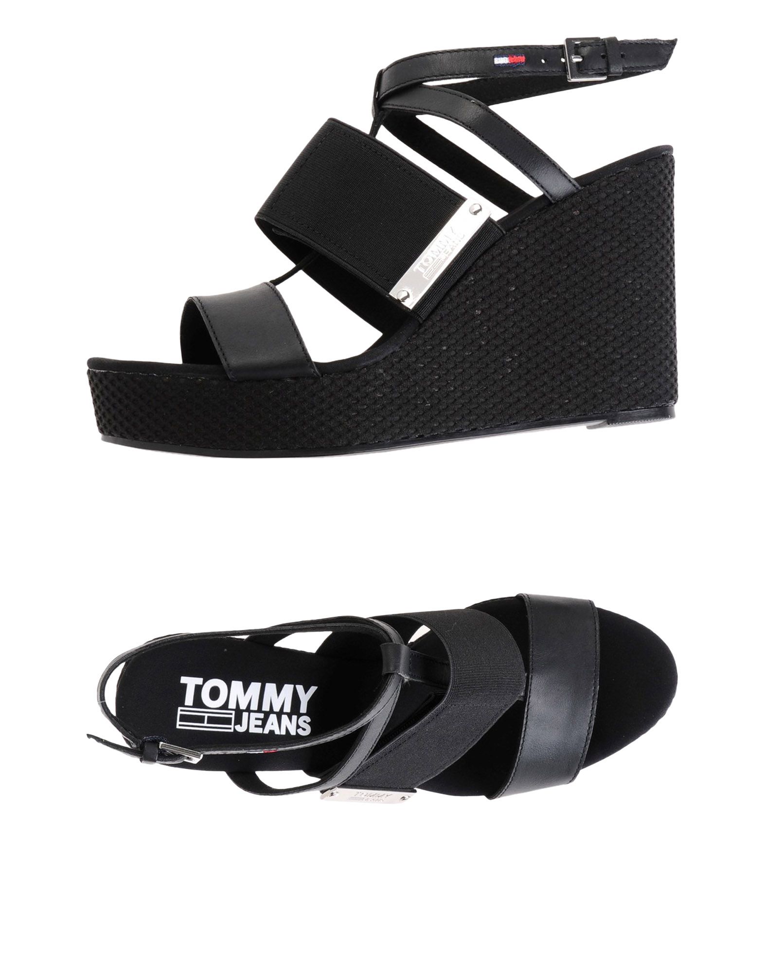 Tommy Jeans Material Mix Wedge Sandal 11471183XH Gute Qualität beliebte Schuhe Tommy Jeans Material Mix Wedge Sandal 11471183XH Gute Qualität beliebte Schuhe