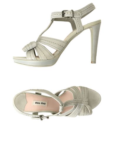 Los últimos zapatos de descuento para hombres y mujeres Sandalia Miu Miu Mujer - Sandalias Miu Miu - 11471857JH Gris Los últimos zapatos de descuento para hombres y mujeres Sandalia Miu Miu Mujer - Sandalias Miu Miu - 11471857JH Gris