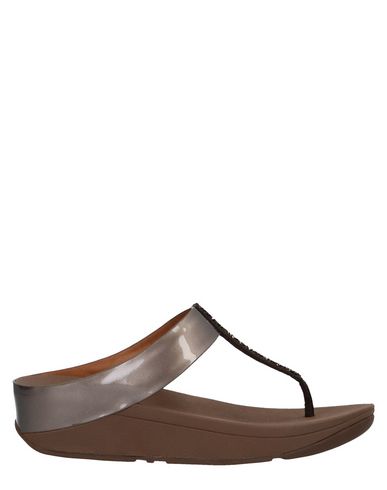 FITFLOP FITFLOP WOMAN THONG SANDAL LIGHT BROWN SIZE 7 RUBBER,11503201SO 5
