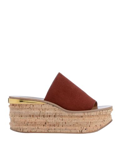 Chloé Sandals In Brick Red