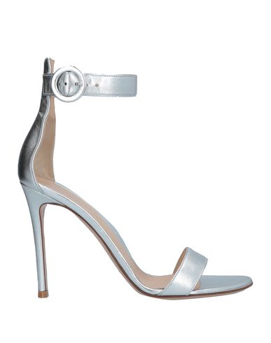 Shop Gianvito Rossi Woman Sandals Silver Size 10 Leather