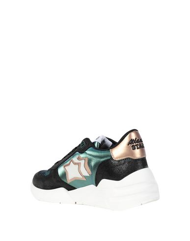 ATLANTIC STARS ATLANTIC STARS VENUS WOMAN SNEAKERS DEEP TEAL SIZE 7 CALFSKIN, NYLON