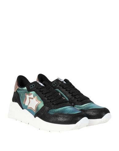 ATLANTIC STARS ATLANTIC STARS VENUS WOMAN SNEAKERS DEEP TEAL SIZE 7 CALFSKIN, NYLON