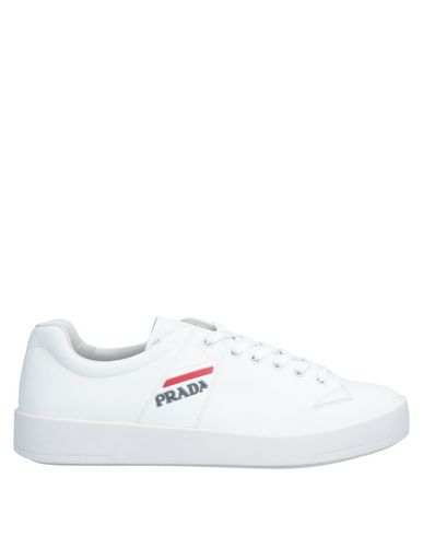prada raised sole low tops white