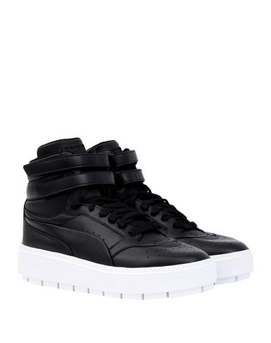 puma platform bambino nero