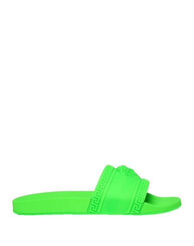 Versace Sandals In Acid Green