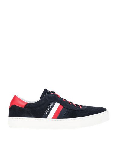 tommy hilfiger suede mix sneaker in black