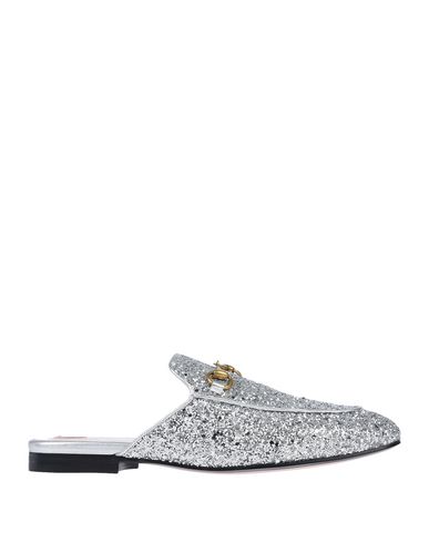 gucci silver mules