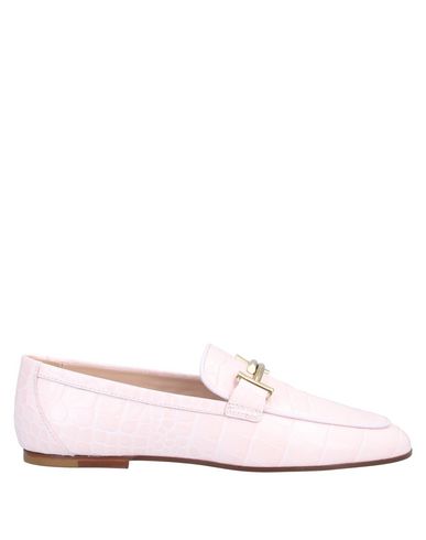 light pink loafers