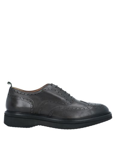 Green George Laced Shoes In Steel Grey