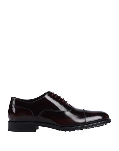 Tod's Laced Shoes In Maroon
