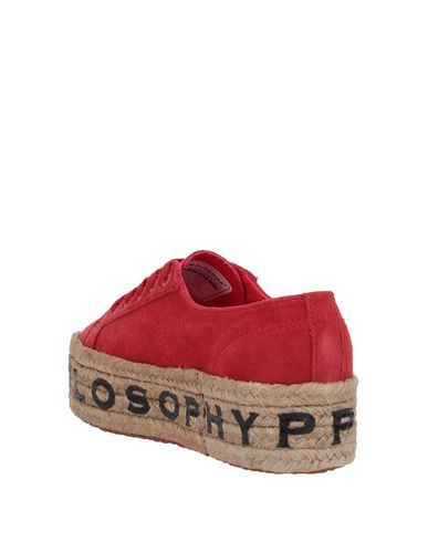Shop Superga X Philosophy Di Lorenzo Serafini Woman Sneakers Red Size 8 Soft Leather, Textile Fibers