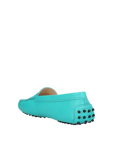 Shop Tod's Woman Loafers Turquoise Size 5.5 Calfskin In Blue