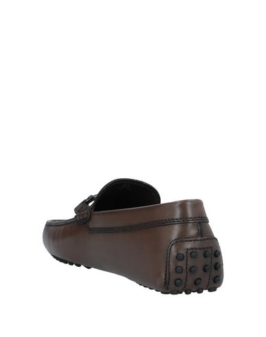 Tod's Man Loafers Dark Brown Size 7 Soft Leather In Brown