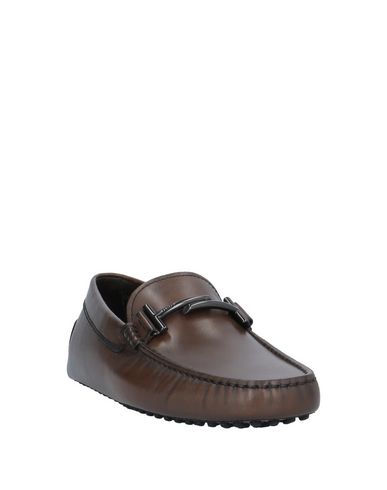 Tod's Man Loafers Dark Brown Size 7 Soft Leather In Brown