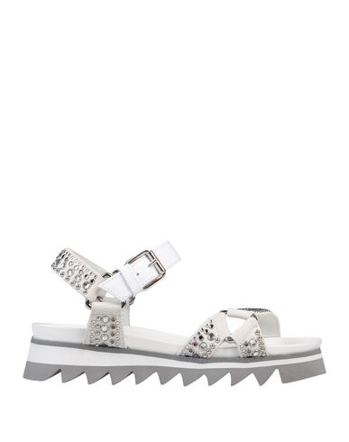 Shop Philippe Model Woman Sandals White Size 7 Soft Leather