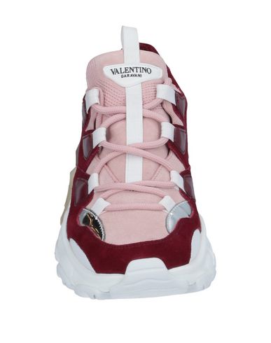Shop Valentino Garavani Woman Sneakers Pink Size 7.5 Soft Leather