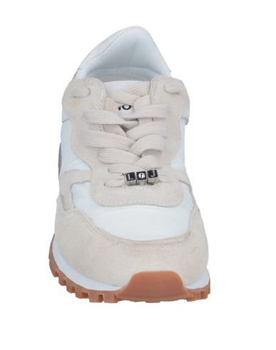 Shop Liu •jo Woman Sneakers Light Grey Size 5 Soft Leather, Textile Fibers
