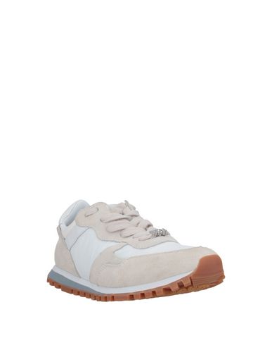 Shop Liu •jo Woman Sneakers Light Grey Size 5 Soft Leather, Textile Fibers