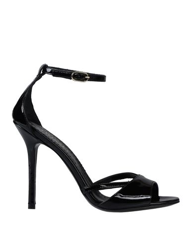 TWINSET TWINSET WOMAN SANDALS BLACK SIZE 7 LEATHER 11786024XV 9