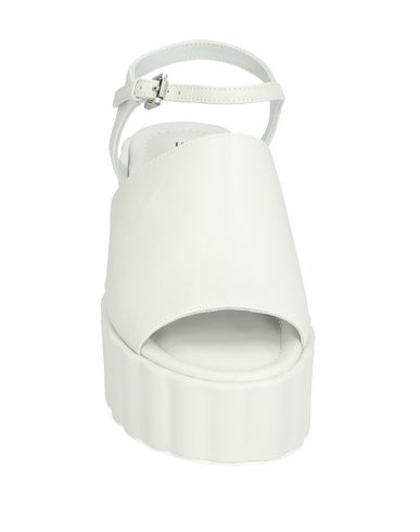 Shop Strategia Woman Sandals White Size 8 Leather