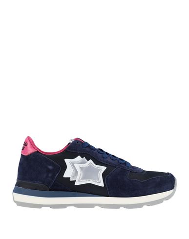 Shop Atlantic Stars Vega Woman Sneakers Blue Size 6 Soft Leather, Synthetic Fibers