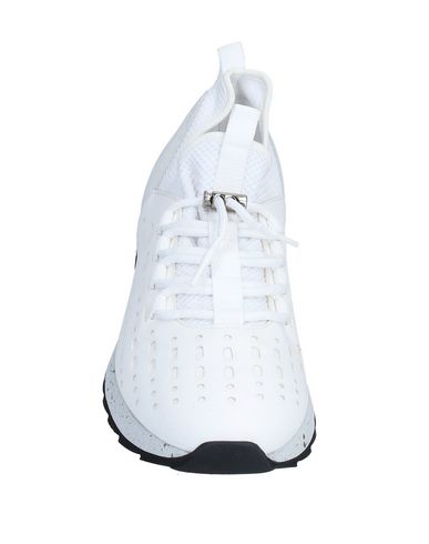 Shop Hogan Man Sneakers White Size 7.5 Soft Leather, Textile Fibers