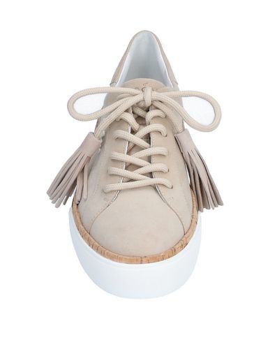 Shop Hogan Woman Sneakers Beige Size 5 Leather