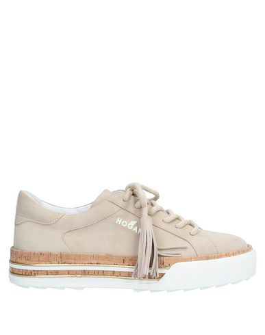 Shop Hogan Woman Sneakers Beige Size 5 Leather