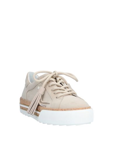Shop Hogan Woman Sneakers Beige Size 5 Leather