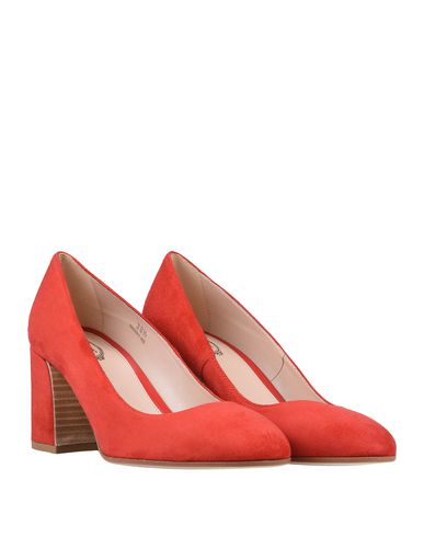 Shop Tod's Woman Pumps Red Size 7 Soft Leather