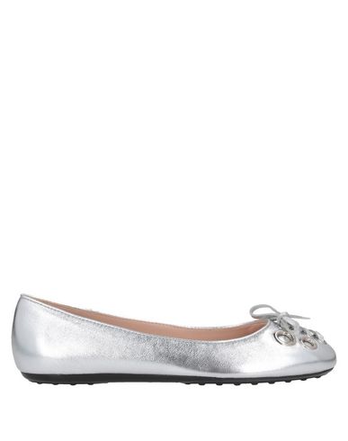 Tod's Ballet Flats In Silver