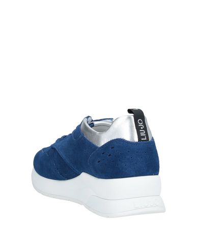 Shop Liu •jo Woman Sneakers Bright Blue Size 6 Soft Leather