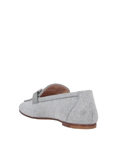 TOD'S TOD'S WOMAN LOAFERS SILVER SIZE 7 CALFSKIN 11797082SR 5
