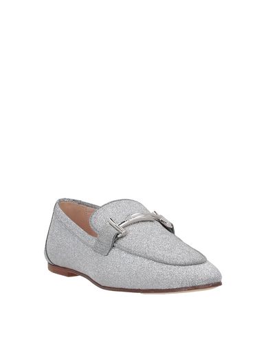 TOD'S TOD'S WOMAN LOAFERS SILVER SIZE 7 CALFSKIN 11797082SR 5