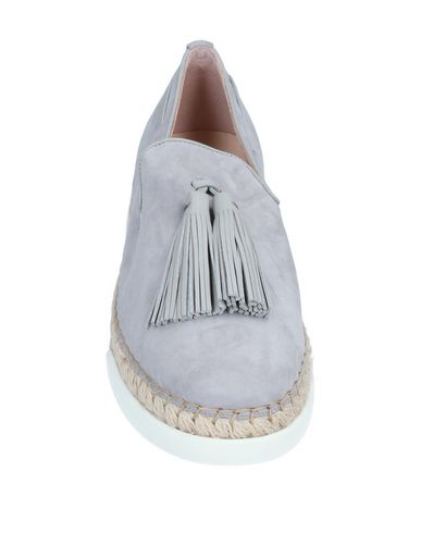 Shop Tod's Woman Espadrilles Grey Size 8 Leather