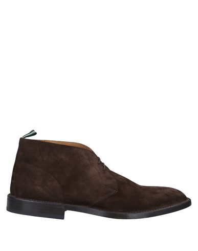 Green George Ankle Boots In Dark Brown