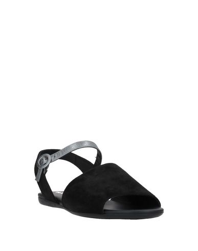 Shop Hogan Woman Sandals Black Size 7.5 Soft Leather